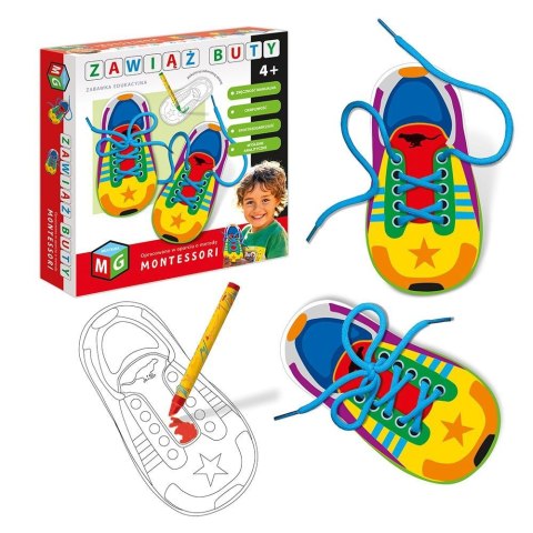 Zabawka kreatywna Multigra MONTESSORI -ZABAWKA EDUKACYJNA ZAWIĄŻ BUTY Zabawka kreatywna Multigra MONTESSORI -ZABAWKA EDUKACYJNA ZAWIĄŻ BUTY