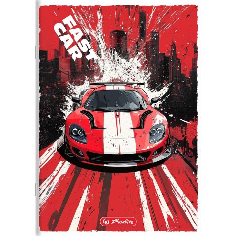Zeszyt Fast Car A5 32k. 70g krata Herlitz (400196836)