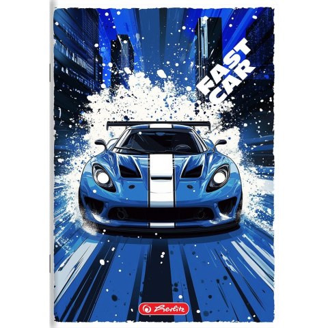 Zeszyt Fast Car A5 32k. 70g krata Herlitz (400196836)