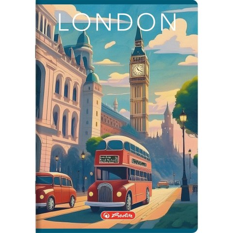 Zeszyt Retro City A5 60k. 70g linia Herlitz (400196846)