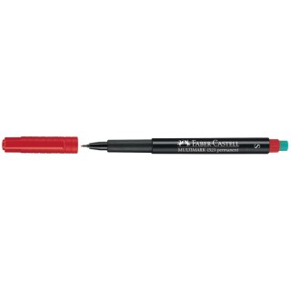 Foliopis Faber Castell Multimark czerwony 0,4 mm