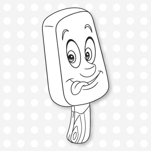 Kolorowanka Kolorujemy słodkości 3D