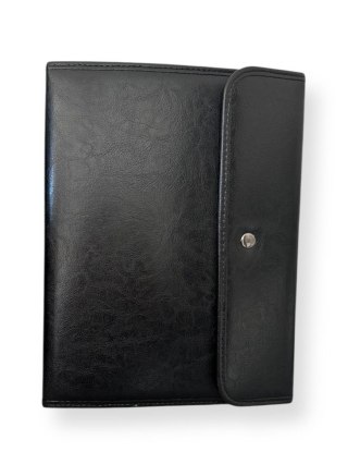 Teczka konferencyjna Typ B A4 czarny ekoskóra Majewski Ryszard (TKFB)