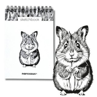 Blok artystyczny szkicownik chomik A6 120g 60k Narcissus