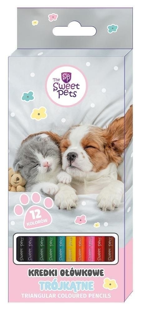 Kredki ołówkowe Beniamin The Sweet Pets trójkątne 12 kol. Kredki ołówkowe Beniamin The Sweet Pets trójkątne 12 kol.