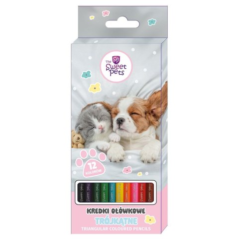 Kredki ołówkowe Beniamin The Sweet Pets trójkątne 12 kol. Kredki ołówkowe Beniamin The Sweet Pets trójkątne 12 kol.