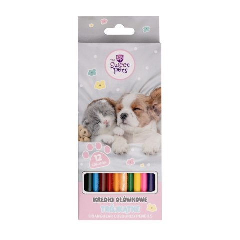 Kredki ołówkowe Beniamin The Sweet Pets trójkątne 12 kol. Kredki ołówkowe Beniamin The Sweet Pets trójkątne 12 kol.