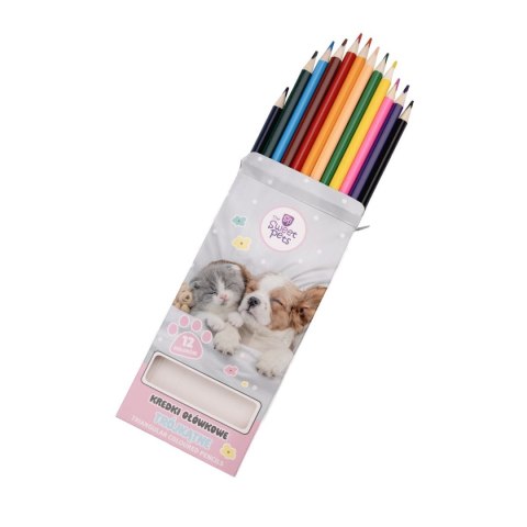 Kredki ołówkowe Beniamin The Sweet Pets trójkątne 12 kol. Kredki ołówkowe Beniamin The Sweet Pets trójkątne 12 kol.