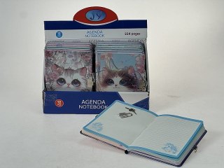 Pamiętnik B6 z kłódką, kotki Adar (617414)