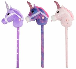 Pluszak interaktywny głowa jednorożca na kiju z dźwiękiem, 80cm Mega Creative (553242)