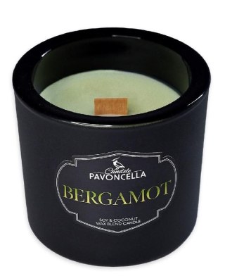 Świeczka ozdobna Classico Bergamot czarna 170g Pavoncella (5905711530943)