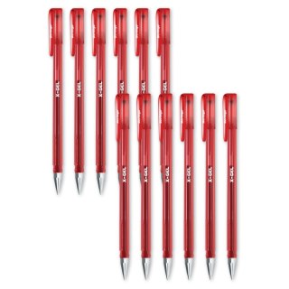 Długopis zelowe wkład czerwone Berlingo (243038)