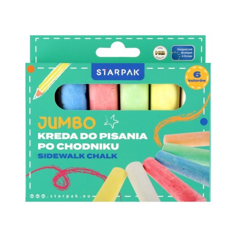 Kreda chodnikowa Starpak mix (559665) 6 sztuk Kreda chodnikowa Starpak mix (559665) 6 sztuk