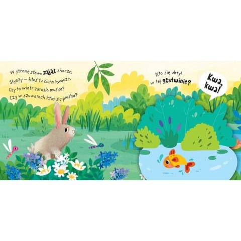 Książka dla dzieci A kuku! Na łące. Filcowe klapki i lusterko Książka dla dzieci A kuku! Na łące. Filcowe klapki i lusterko