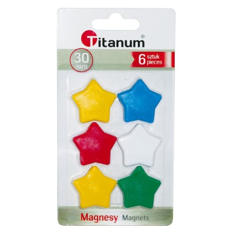 Magnes Titanum gwiazdy 30 mm mix [mm:] 30 (25014) 6 sztuk
