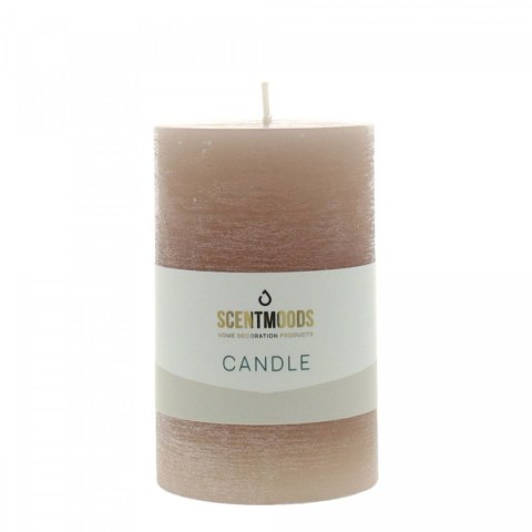 Świeca pieńkowa 6,3X10cm w kolorze Taupe szara Pavoncella (8720935401421)