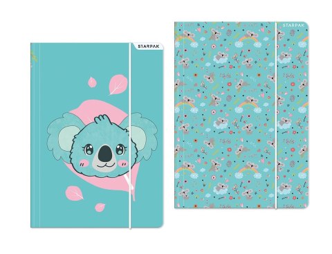 Teczka kartonowa na gumkę Koala A4 mix Starpak (559702)