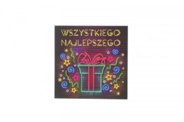 Kartka składana Henry KW PREZENT NEON kw (5905701483631)