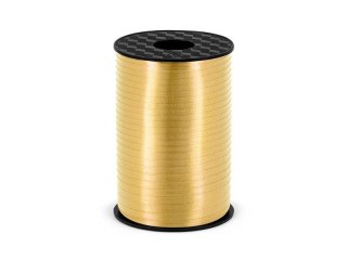 Wstążka plastikowa złota, 5mm/225m 5x225 [mm x m] złoty Partydeco (PRP5-019)