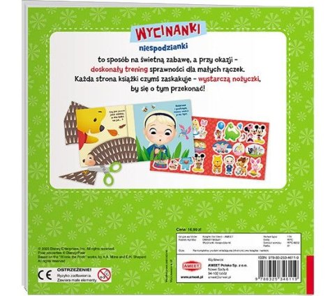 Książeczka edukacyjna Disney Maluch. Wycinanki niespodzianki Ameet (WYC 9202)