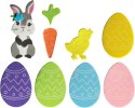 Naklejka (nalepka) Craft-Fun Series piankowe Wielkanoc Titanum (M-12)