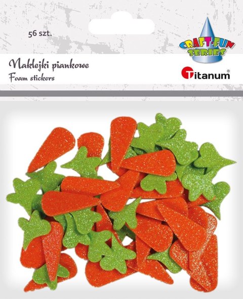 Naklejka (nalepka) Craft-Fun Series piankowe marchewki i natka Titanum (M-11)