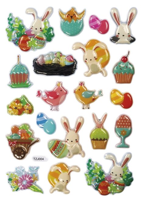 Naklejka (nalepka) Craft-Fun Series wypukłe Wielkanoc Titanum (TZJ004)