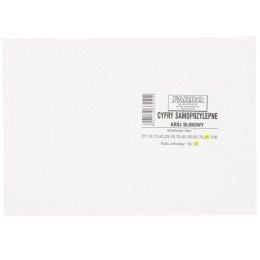 Cyfry samoprzylepne białe Farro