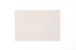 Cyfry samoprzylepne białe Farro