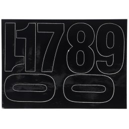 Cyfry samoprzylepne czarne Farro