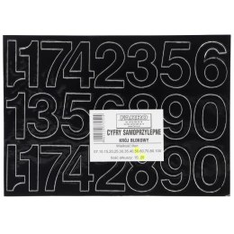 Cyfry samoprzylepne czarne Farro