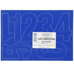 Cyfry samoprzylepne niebieskie Farro