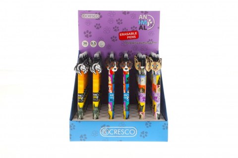 Długopis wymazywalny wymazywalny ANIMALS wkład niebieski 0,5mm (450011-M)