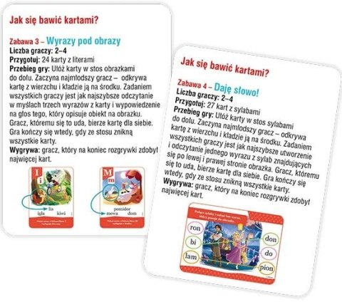 Książeczka edukacyjna Disney Uczy. Tworzę zdania i czytam. Karty Ameet (UEK 9301)