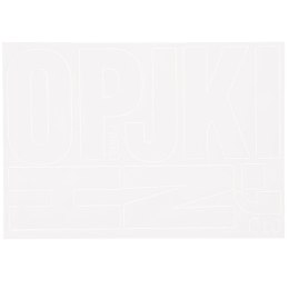 Litery samoprzylepne biały Farro