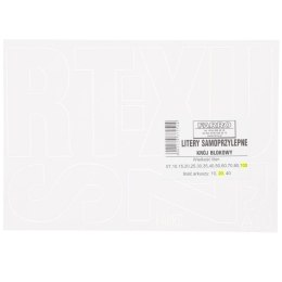 Litery samoprzylepne biały Farro