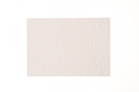 Litery samoprzylepne biały Farro