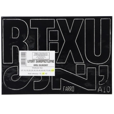 Naklejka (nalepka) literki Farro