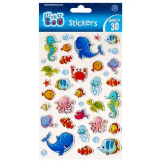 Naklejka (nalepka) S-Boo Metalic 3d Rybki Stickerboo (493714)