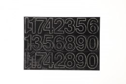 Cyfry samoprzylepne czarne Farro