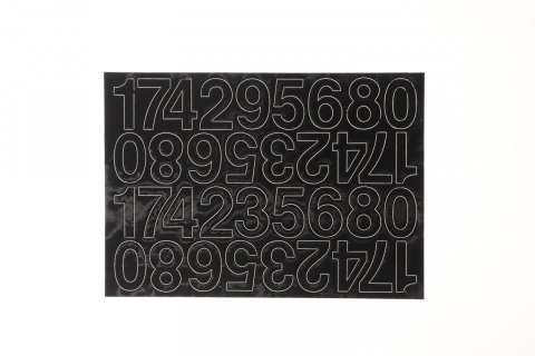 Cyfry samoprzylepne czarne Farro