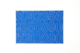 Cyfry samoprzylepne niebieskie Farro