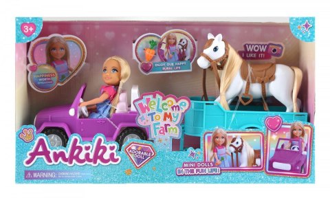 Lalka auto z koniem Lean (24473)