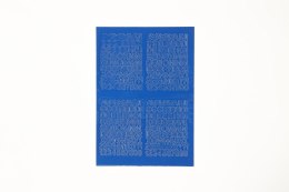 Litery samoprzylepne niebieski Farro