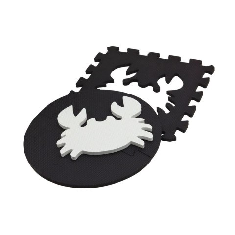 Mata dla malucha Puzzle Mata Kontrastowa Edukacyjna Pianka EVA Czarno-Białe 19 ele. Lean (17481)