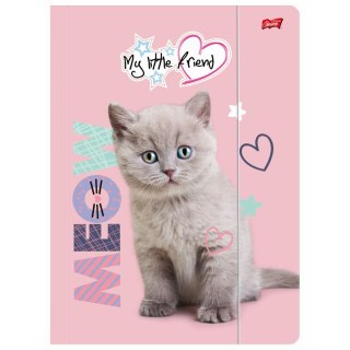 Teczka kartonowa na gumkę My Little Friend FLUFFY KITTY A4 mix 300g Unipap