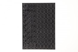 Cyfry samoprzylepne czarne Farro