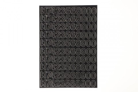 Cyfry samoprzylepne czarne Farro