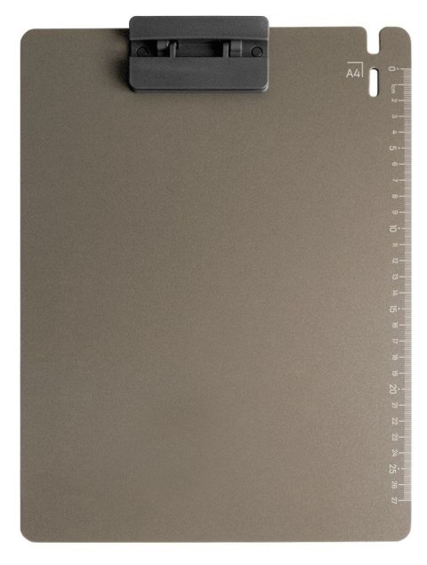Deska z klipem (podkład do pisania) Z PODZIAŁKĄ A4 szara Tetis (BD650-S)