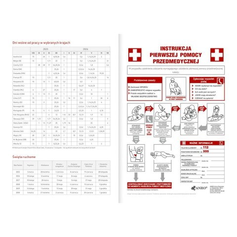 Kalendarz nauczyciela książkowy (terminarz) Vivella czarny A5 Wydawnictwo Wokół Nas (A5TA071B)